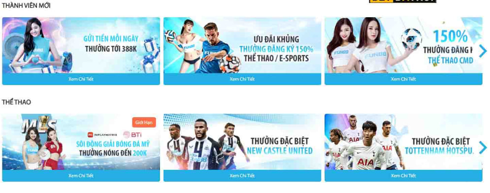 Khuyến mãi nhà cái Fun88 – Tiền thưởng đăng ký lên tới 38%