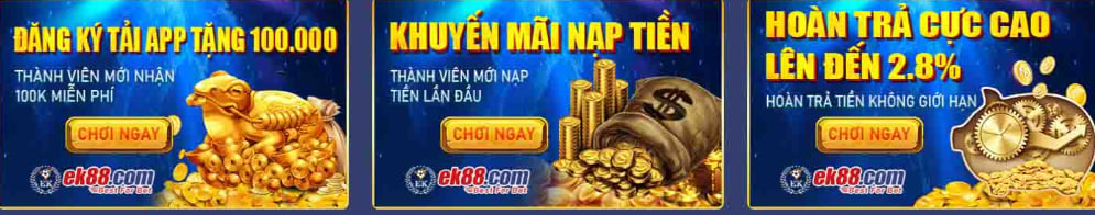 Khuyến Mãi EK88 – Tải App Nhận Ngay 100k