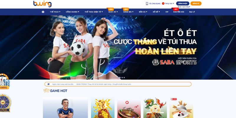 Khuyến mãi Bwing – Hoàn tiền 100% số tiền cược thua đầu tiên
