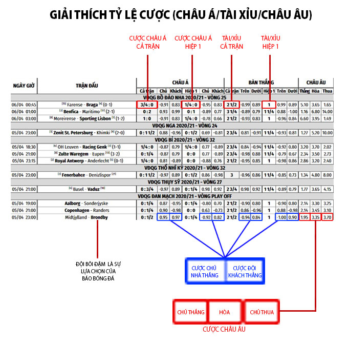 Hướng dẫn chi tiết cách xem tỷ lệ kèo bóng đá hôm nay