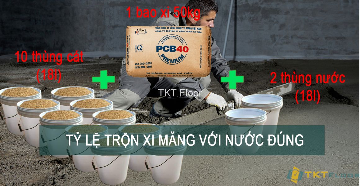 Cách tính tỷ lệ nước xi măng chính xác để đạt độ bền cao